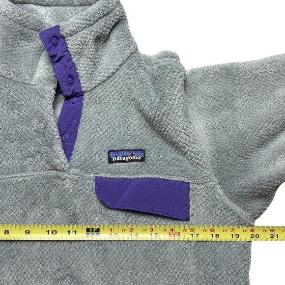 Patagonia Re-Tool Snap-T Pullover Womens M Medium Gray Purple 25442 - Picture 6 of 11